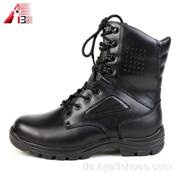 Hoher schwarzer Jungle Army Stiefel mit Knöchel